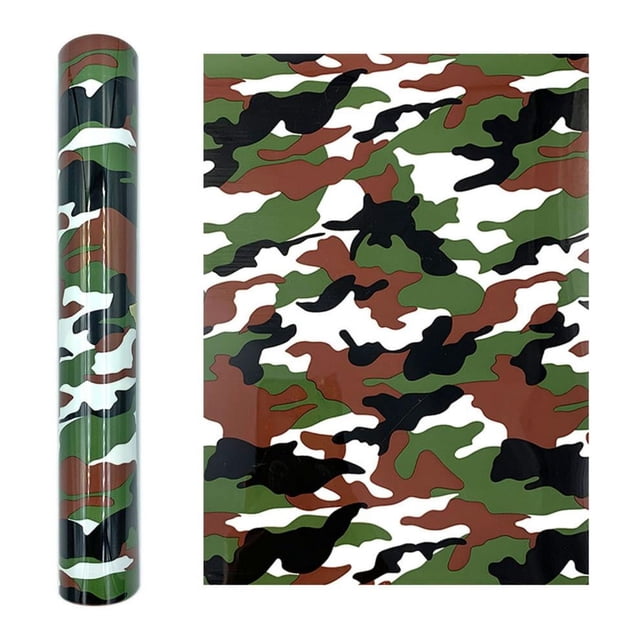 SDNall Camouflage Heat Transfer Film Heat Transfer Vinyl Clothing DIY Printing