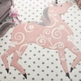 thumbnail image 3 of Safavieh Carousel Kids Dalach Unicorn Area Rug, 3 of 9