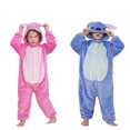 thumbnail image 2 of Stich Cartoon Onesie Costumes One Piece Pajama  Kids  Blue, 2 of 4