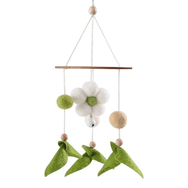 Montessori Musical Crib Mobile Bed Toy Rattle Hanging Rotating Toy for Car Pram 32cmx10.5cm