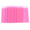 thumbnail image 1 of 100pcs Double Head Disposable Swab Fiber Buds Plastic Sticks Eyebrow Eyelash Make Up Tools, 1 of 8