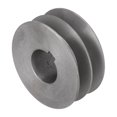 thumbnail image 2 of Bgsha V-Belt pulley A Type Double Slot Pulley Motor Cast Iron Dia Power Tool Accessory, 2 of 9