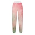 thumbnail image 5 of Pants for Women, Women Fashion Color Blocked Printed Drawstring Pants, 5 of 5