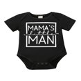 thumbnail image 1 of Baby Romper Letter Print Short Sleeve  Neck Jumpsuit, 1 of 5