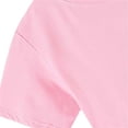 thumbnail image 5 of Qtocio Big Girls 2 Piece Outfits Solid Color Short Sleeve Tee Tops and Long Pants Casual Daily Style Lightweight Soft Summer Matching Set for Kids, 5 of 5