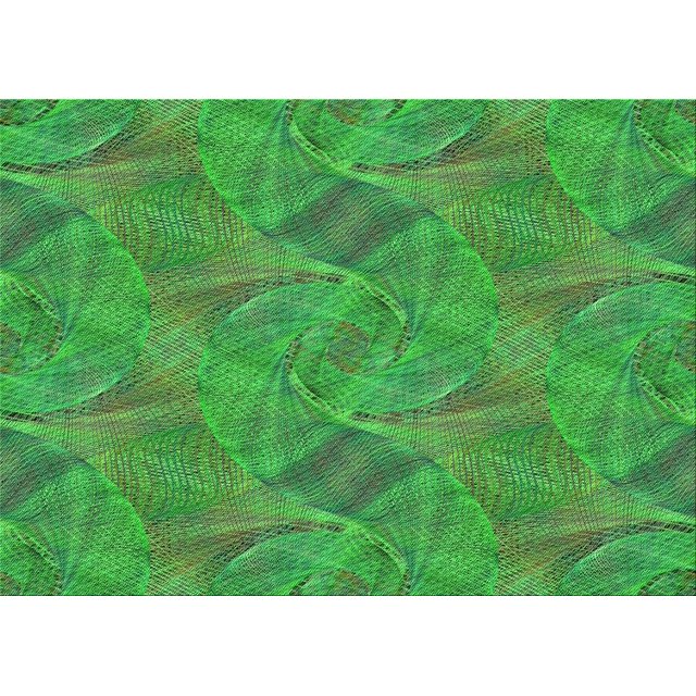 Ahgly Tapis Rectangulaire Lavable en Machine Intérieur Transitionnel Vert Forêt, 2 Pieds x 4 Pieds