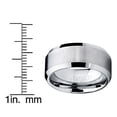 thumbnail image 4 of 10MM Men's Brushed Tungsten Carbide Wedding Band Ring, Comfort Fit, 4 of 6