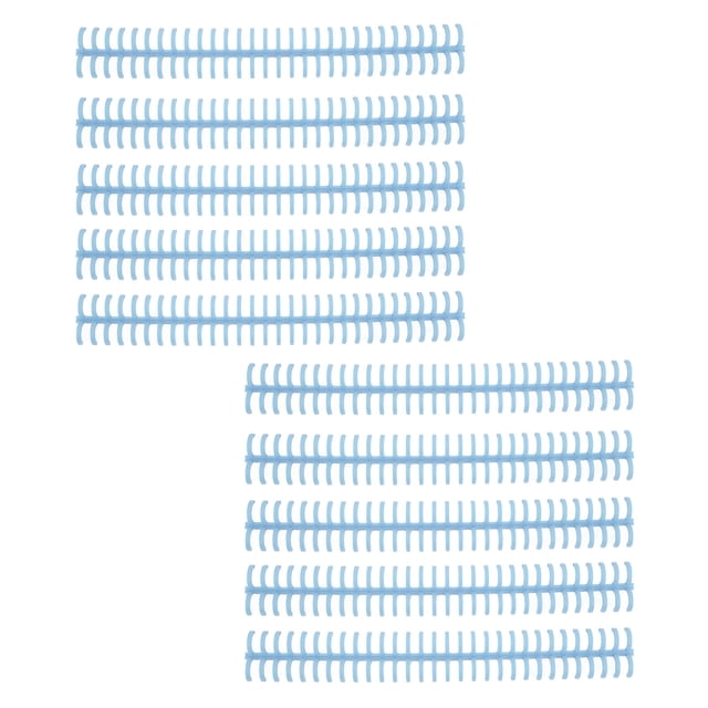 Binding Spines, Binding Coils 30 Holes Manual Bound Wear Resistant For Student For Loose Leaf Light Blue