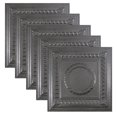 thumbnail image 1 of Great Lakes Tin Ceiling Tiles 2ft x 2ft 5 Pack Pewter, 1 of 6