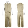 thumbnail image 1 of Ensemble Kaki pour Bébés Garçons, Mariage, Fête Formelle, Gilet, Cravate, Ensembles, Complets, Tenues, 1 of 5
