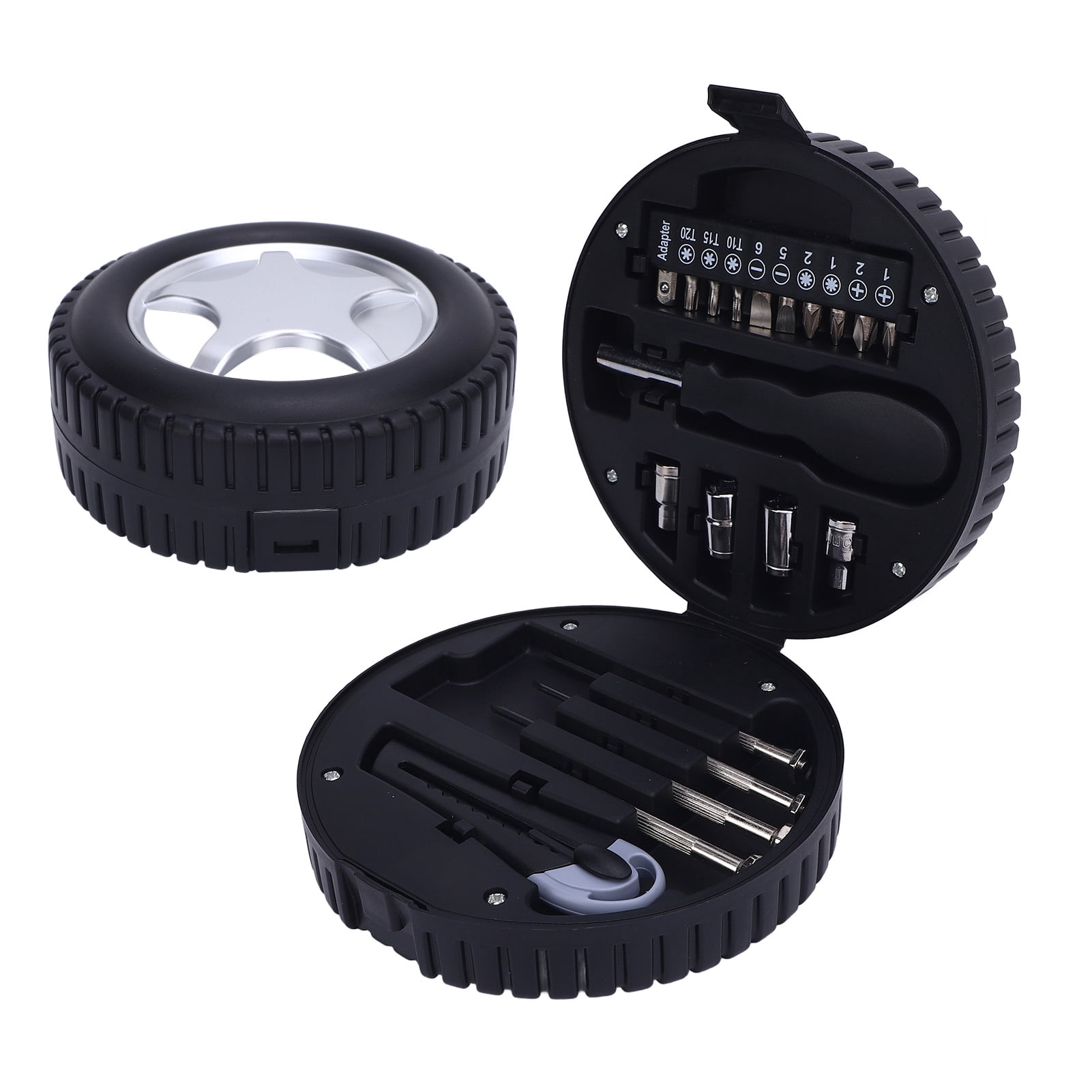 Tire Shaped Tool Set, Sturdy Tire Shaped Home Hardware Set Multifuncitonal  for Remodeling Project