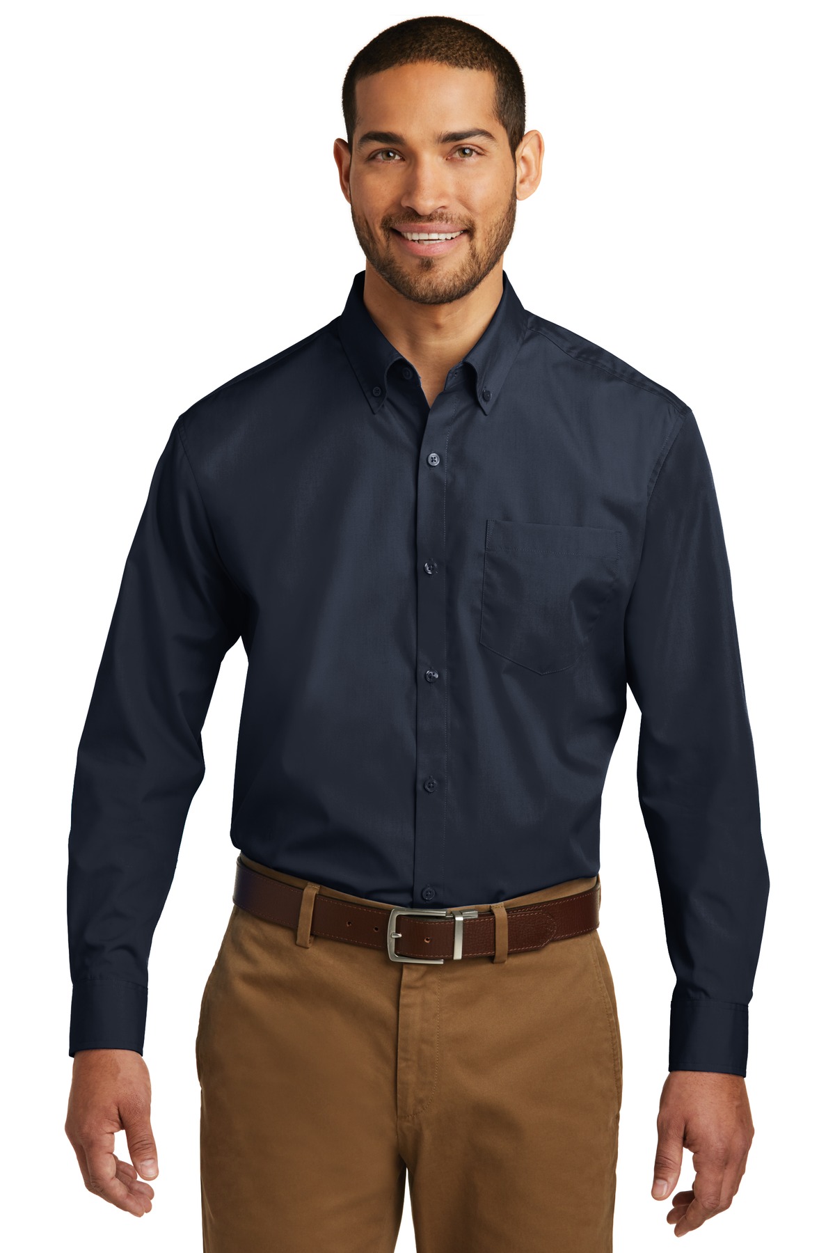 Port Authority Chemise Popeline Manches Longues Sans Souci. W100