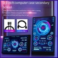 thumbnail image 3 of Thinsony Wide Compatibility IPS Screen For Computer Enthusiasts Computer Monitors Secondary Screen white, 3 of 6