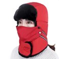 thumbnail image 1 of Chapeau Trappeur Réfléchissant Ajustable Unisexe Chapeau de Cyclisme pour l'Hiver, 1 of 10
