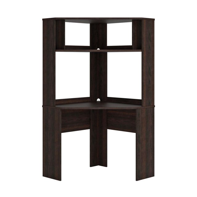 Sauder Beginnings Corner Desk w/ Hutch, Cinnamon Cherry, 429624