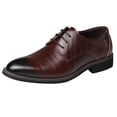 thumbnail image 1 of Kcodviy Classical Style Shoes for Mens Leather Shoes 11 Men Slip on Pu Men Leather Shoes 10 Wide Leather Low Rubber Sole Mens Leather Summer Shoes Block Heel Work, 1 of 7