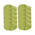 thumbnail image 4 of 10 Pieces Golf Iron Headcovers Iron Protective Cover PU Durable Lightweight Golf S Size Green, 4 of 9