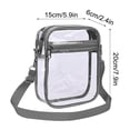 thumbnail image 2 of Clear Stadium Bags Approved, Usavan PVC Transparent Chest Bag Large Capacity, Thick Sturdy Material with Front Pocket Crossbody Storage Bag for Travel Sports Events, 2 of 3