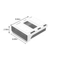 thumbnail image 3 of SuoKom Hidden Plastic Storage Box Under Desk Drawer, Table Hidden Organizer Slide Out Large Storage Desktop Pencil Tray for Office Home School Kitchen Self-Adhesi, 3 of 7