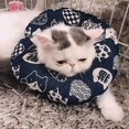 thumbnail image 1 of Adjustable Cat Recovery Collar Elizabethan Ring Soft Cone for Cat‘s Head Wound Healing Protective Cone After Surgery Elizabethan Collars for Pets Kitten and Small Dogs, 1 of 7