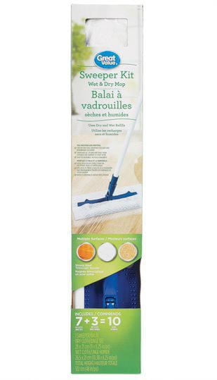 Great Value Wet & Dry Mop Sweeper Kit