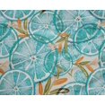 thumbnail image 5 of oneOone Polyester Spandex Turquoise Blue Fabric Leaves & Lemon Craft Projects Decor Fabric Printed By The Yard 56 Inch Wide, 5 of 5