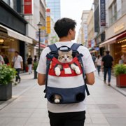 EGNMCR Cats Bag Foldable Breathable Cats Bag Backpack Cats Walking Backpack Portable Suitable For Walking Cats Outside C loth pets carrier