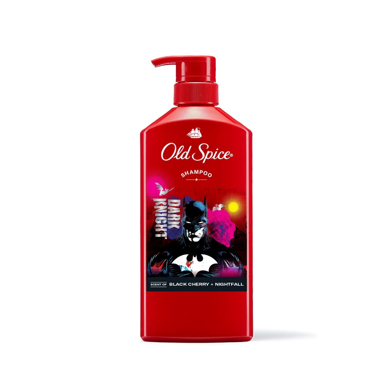 Old Spice Shampoo x Batman, The Dark Knight, DC Comics Collaboration, Healthier, Fuller, More Moisturized Looking Hair, Black Cherry + Nightfall Scent