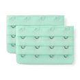 thumbnail image 1 of INSPIRE CHIC Women's 3 Rows 4 Hooks Bra Extenders Straps Extension Light Green 3 Rows 4 Hooks 2 Pcs, 1 of 5