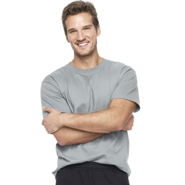Hanes Beefy-T T-Shirt à Manches Courtes pour Hommes - Meilleur Vendeur, 4X, Acier Clair