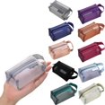 thumbnail image 4 of HAOAN Portable Square Mesh Storage Bag Zippered Mesh Cosmetic Bag Small Square Mesh Purse Travel Storage Carry Pouch Face & Storage Bags Discount, 4 of 8