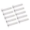 thumbnail image 1 of Unique Bargains M5x30mm Flat Head Machine Screws Inner Hex Screw 304 Stainless Steel Fasteners Bolts 10 Pcs, 1 of 4