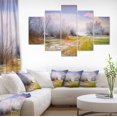 thumbnail image 1 of Magnifique Coucher de Soleil d'Automne Brumeux - Grande Impression sur Toile, 1 of 4