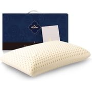 TalatexHome 100% Natural Premium Latex Pillow with Removable Tencel Cover, Soft (1 Count)