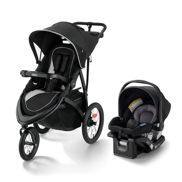 Graco FastAction Jogger LX Travel System, Jogging Stroller and Infant Car Seat Combo, Mansfield