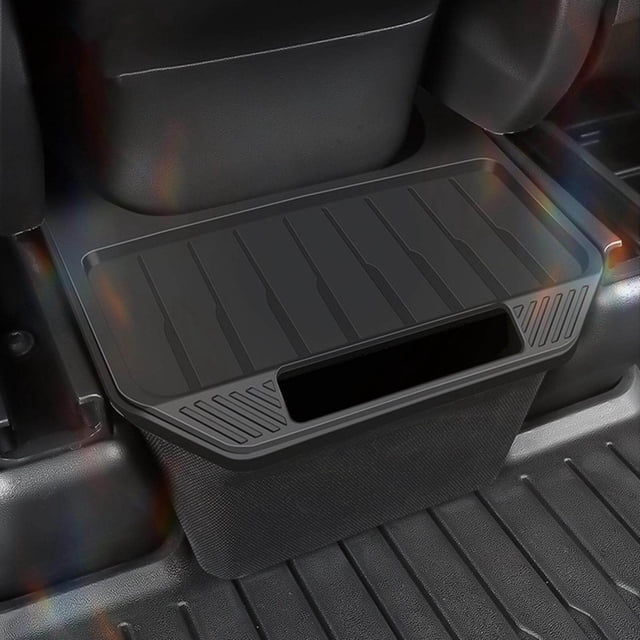 under Seat Storage Box black Hidden Tray Box Bin Underseat Organizer for Tesla Model Y Upgrade Black