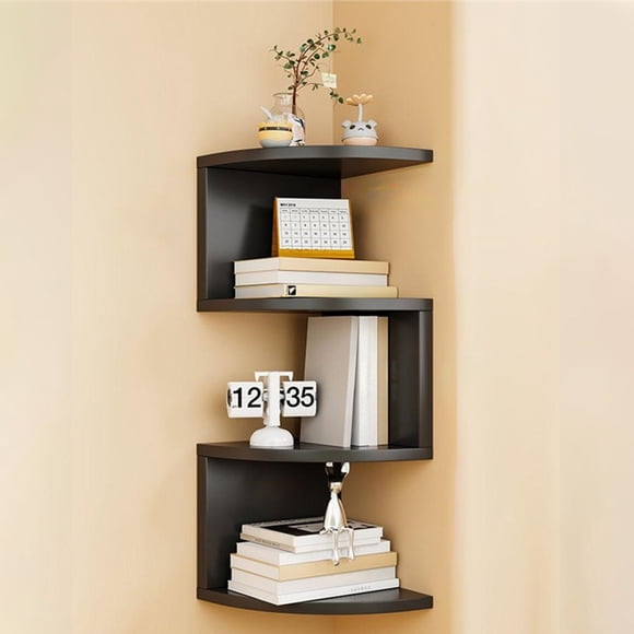 RXIRUCGD Corner Shelf Corner Corner Shelf No Punch Wall Organizer Bedroom Living Room Corner Bookshelf Kitchen Cabinet Storage Shelf