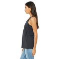 thumbnail image 2 of Bella Ladies Flowy Racerback Tank, L, Dark Grey, 2 of 3