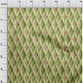 thumbnail image 3 of oneOone Velvet Lime Green Fabric Ikat Craft Projects Decor Fabric Printed By The Yard 58 Inch Wide, 3 of 4