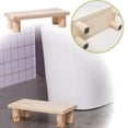 thumbnail image 2 of EDFBUYKRS Wooden Stool Small Bedside Step Stool Shower Stool Stool Bathroom Stool Square Foot Stool Camping Potty Wood Footstool Child Stool, 2 of 4