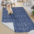 thumbnail image 1 of YUSAZENS 4 x 6 Modern Solid Area Rug Machine Washable, Non-Slip Low-Pile Door Mat for Entryway, Laundry, Soft Floor Mat for Home, Office, Living Room Blue, 1 of 6
