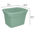 thumbnail image 4 of Sterilite Green 68L Tote, 4 of 5