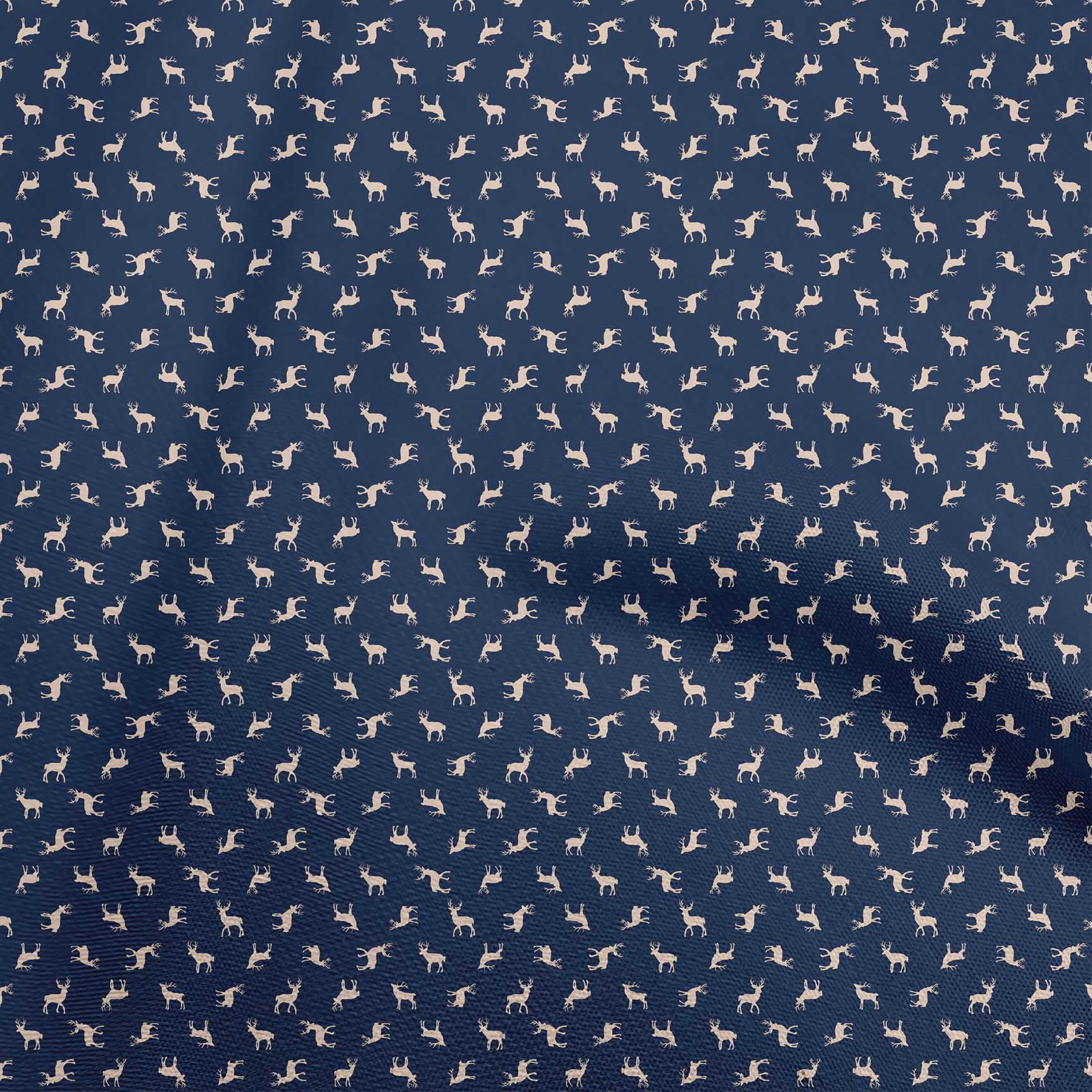 oneOone Cotton Cambric Navy Blue Fabric Animal Craft Projects Decor Fabric Printed By The Yard 42 Inch Wide