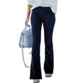 thumbnail image 1 of Luxur Pantalon Évasé à Jambe Grand pour Femme, Noir, Taille M, 1 of 3