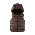 thumbnail image 2 of SHTXOZHI Doudoune Sans Manches pour Tout-Petit Bébé, Veste à Capuche pour Enfants, Manteau d'Hiver Rembourré, 2 of 7