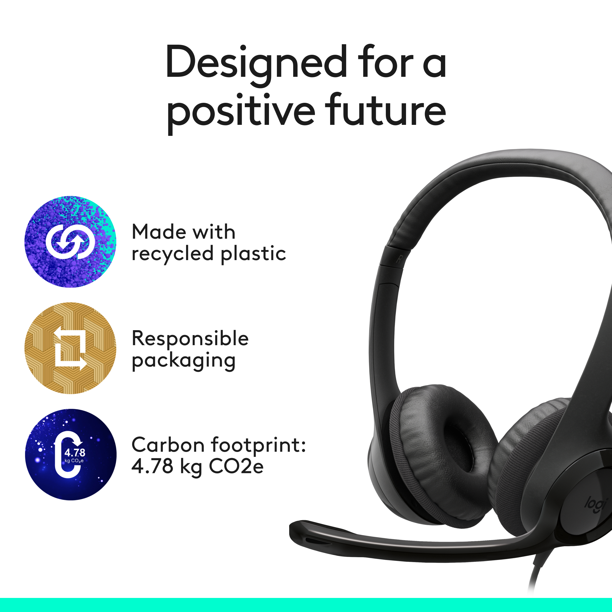 Casque filaire Logitech H390 casque stéréo avec microphone anti-parasite