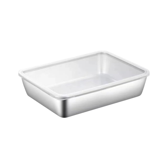 Yhmxh Boîte à Lunch pour Femmes/hommes Contenants de Préparation de Repas Boîte de Conservation en Acier Inoxydable Scellée avec Couvercle Boîte à Lunch Boîte de Rangement pour Aliments Réfrigérée de Réfrigérateur Domestique Conservation des Aliments