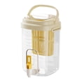thumbnail image 2 of Large Capacity Cold Water Kettle with Faucet | Portable Plastic Refrigerator Water Dispenser | Household Cold Brewing Pitcher for Tea & Drinks | 1 Gallon, 2 of 7