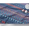 thumbnail image 2 of Soimoi Rayon Crepe Fabric Geometric African Print Sewing Fabric Yard 46 Inch Wide, 2 of 3