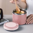 thumbnail image 4 of TopLLC Bento Box Lunch Box Hot Container With Handle, 1000ml Stainless Steel Food Heating Container, Food Container, Keep Warm Container, Breakfast Cup, Soup Bowl BPA-Free Food Container, 4 of 7